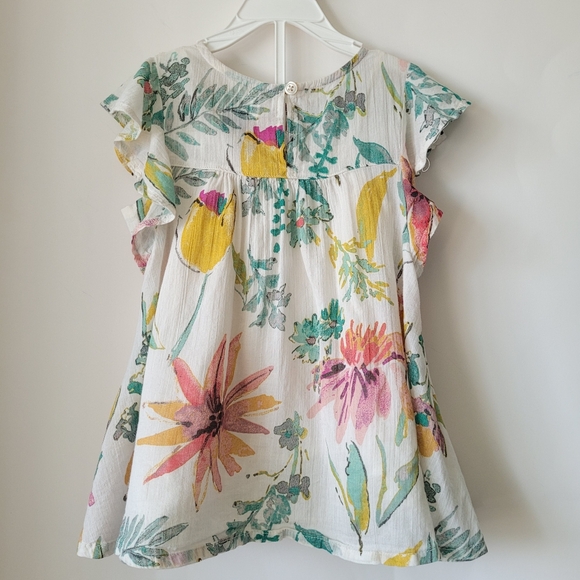 Old Navy Floral Dress and Smocked Playsuit Bundle Baby Girl 18-24 Months - Picture 6 of 15